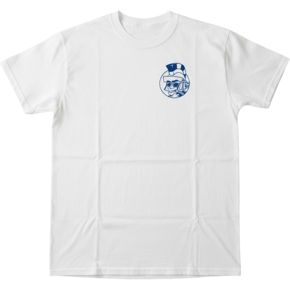 Gildan White Surfing‎ Spartan Graphic T-Shirt Men's Size M Skater Streetwear